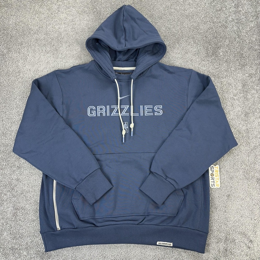 Memphis Grizzlies Hoodie Sweatshirt Mens 2XL Blue NBA Basketball Nike Standard